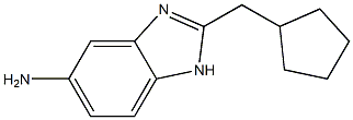 2-(cyclopentylmethyl)-1H-benzimidazol-5-amine Struktur