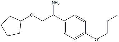 2-(cyclopentyloxy)-1-(4-propoxyphenyl)ethanamine Struktur