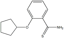 2-(cyclopentyloxy)benzenecarbothioamide Struktur