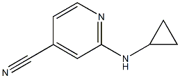 2-(cyclopropylamino)isonicotinonitrile Struktur