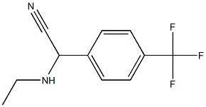 2-(ethylamino)-2-[4-(trifluoromethyl)phenyl]acetonitrile Struktur