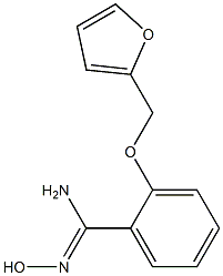 2-(furan-2-ylmethoxy)-N'-hydroxybenzene-1-carboximidamide Struktur