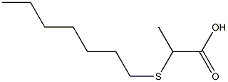 2-(heptylsulfanyl)propanoic acid Struktur