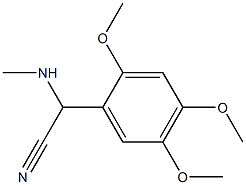 2-(methylamino)-2-(2,4,5-trimethoxyphenyl)acetonitrile Struktur