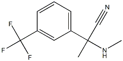 2-(methylamino)-2-[3-(trifluoromethyl)phenyl]propanenitrile Struktur