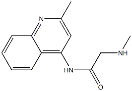 2-(methylamino)-N-(2-methylquinolin-4-yl)acetamide Struktur