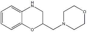 2-(morpholin-4-ylmethyl)-3,4-dihydro-2H-1,4-benzoxazine Struktur