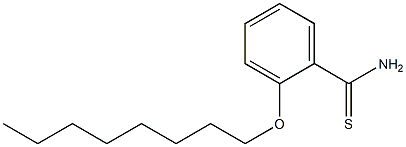 2-(octyloxy)benzene-1-carbothioamide Struktur