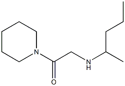 2-(pentan-2-ylamino)-1-(piperidin-1-yl)ethan-1-one Struktur