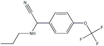 2-(propylamino)-2-[4-(trifluoromethoxy)phenyl]acetonitrile Struktur