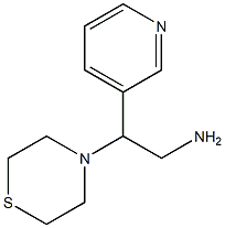 2-(pyridin-3-yl)-2-(thiomorpholin-4-yl)ethan-1-amine Struktur