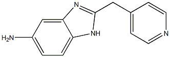 2-(pyridin-4-ylmethyl)-1H-benzimidazol-5-amine Struktur