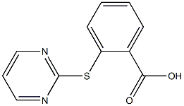 2-(pyrimidin-2-ylthio)benzoic acid Struktur