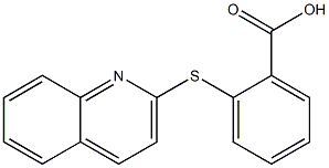 2-(quinolin-2-ylsulfanyl)benzoic acid Struktur