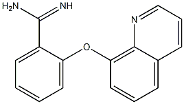 2-(quinolin-8-yloxy)benzene-1-carboximidamide Struktur