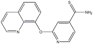 2-(quinolin-8-yloxy)pyridine-4-carbothioamide Struktur