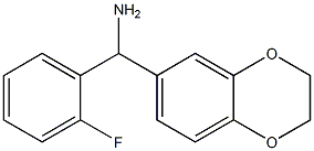 2,3-dihydro-1,4-benzodioxin-6-yl(2-fluorophenyl)methanamine Struktur