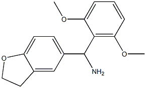 2,3-dihydro-1-benzofuran-5-yl(2,6-dimethoxyphenyl)methanamine Struktur