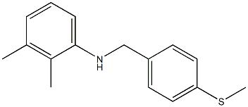 2,3-dimethyl-N-{[4-(methylsulfanyl)phenyl]methyl}aniline Struktur