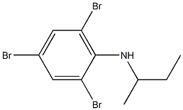 2,4,6-tribromo-N-(butan-2-yl)aniline Struktur