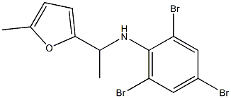 2,4,6-tribromo-N-[1-(5-methylfuran-2-yl)ethyl]aniline Struktur