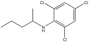 2,4,6-trichloro-N-(pentan-2-yl)aniline Struktur