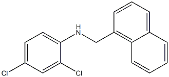 2,4-dichloro-N-(naphthalen-1-ylmethyl)aniline Struktur