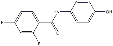 2,4-difluoro-N-(4-hydroxyphenyl)benzamide Struktur