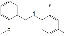 2,4-difluoro-N-[(2-methoxyphenyl)methyl]aniline Struktur