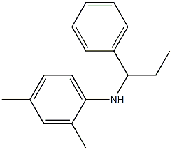 2,4-dimethyl-N-(1-phenylpropyl)aniline Struktur