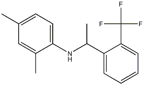 2,4-dimethyl-N-{1-[2-(trifluoromethyl)phenyl]ethyl}aniline Struktur