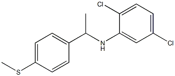 2,5-dichloro-N-{1-[4-(methylsulfanyl)phenyl]ethyl}aniline Struktur