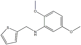 2,5-dimethoxy-N-(thiophen-2-ylmethyl)aniline Struktur