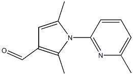 2,5-dimethyl-1-(6-methylpyridin-2-yl)-1H-pyrrole-3-carbaldehyde Struktur