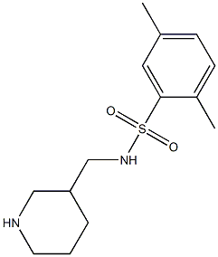 2,5-dimethyl-N-(piperidin-3-ylmethyl)benzene-1-sulfonamide Struktur