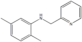 2,5-dimethyl-N-(pyridin-2-ylmethyl)aniline Struktur