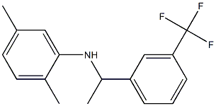 2,5-dimethyl-N-{1-[3-(trifluoromethyl)phenyl]ethyl}aniline Struktur