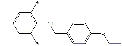 2,6-dibromo-N-[(4-ethoxyphenyl)methyl]-4-methylaniline Struktur