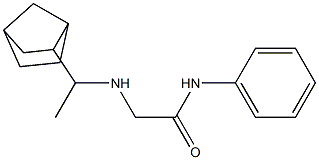 2-[(1-{bicyclo[2.2.1]heptan-2-yl}ethyl)amino]-N-phenylacetamide Struktur