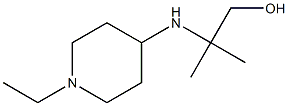 2-[(1-ethylpiperidin-4-yl)amino]-2-methylpropan-1-ol Struktur