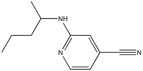 2-[(1-methylbutyl)amino]isonicotinonitrile Struktur