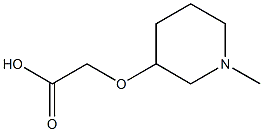 2-[(1-methylpiperidin-3-yl)oxy]acetic acid Struktur