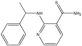 2-[(1-phenylethyl)amino]pyridine-3-carbothioamide Struktur