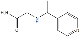 2-[(1-pyridin-4-ylethyl)amino]acetamide Struktur