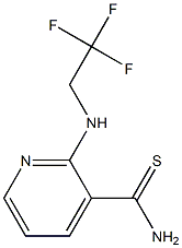 2-[(2,2,2-trifluoroethyl)amino]pyridine-3-carbothioamide Struktur