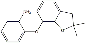 2-[(2,2-dimethyl-2,3-dihydro-1-benzofuran-7-yl)oxy]aniline Struktur