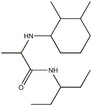 2-[(2,3-dimethylcyclohexyl)amino]-N-(pentan-3-yl)propanamide Struktur