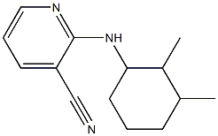 2-[(2,3-dimethylcyclohexyl)amino]pyridine-3-carbonitrile Struktur