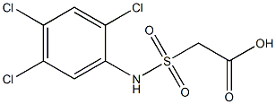 2-[(2,4,5-trichlorophenyl)sulfamoyl]acetic acid Struktur