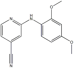 2-[(2,4-dimethoxyphenyl)amino]isonicotinonitrile Struktur